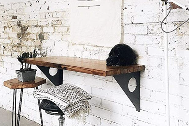 FOF Industrial Rustic Wall-Mounted Table