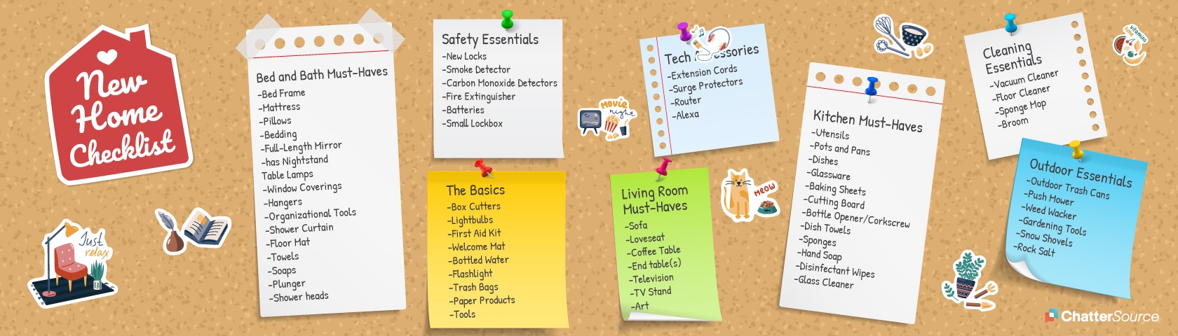 Things To Buy For A New House infographic