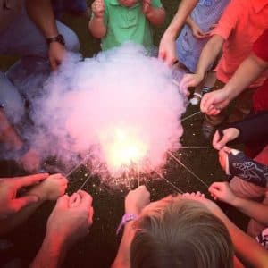 colored sparklers gender reveal