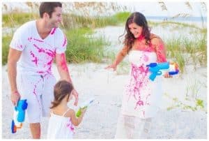 colored water gun gender reveal