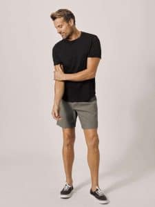 handsome man wearing a black tee