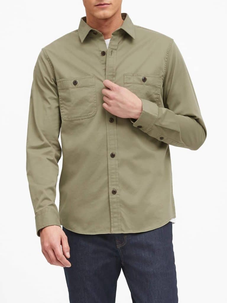 xander structured overshirt