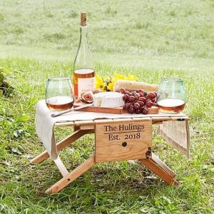Wine Carrier and Picnic Table