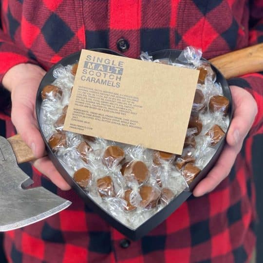 Single Malt Scotch Caramel Heart Box