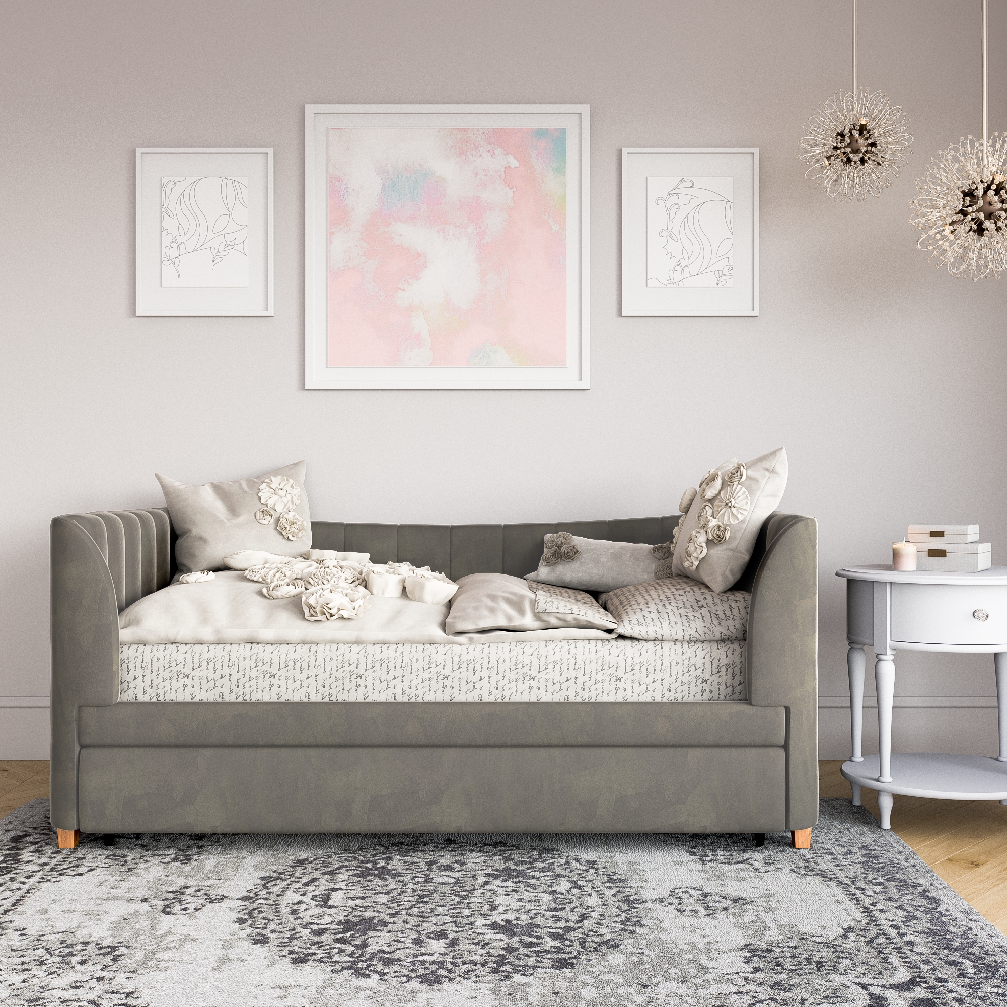 stylish trundle bed