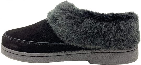 Clarks Womens Faux Fur Lined Clog Slippers