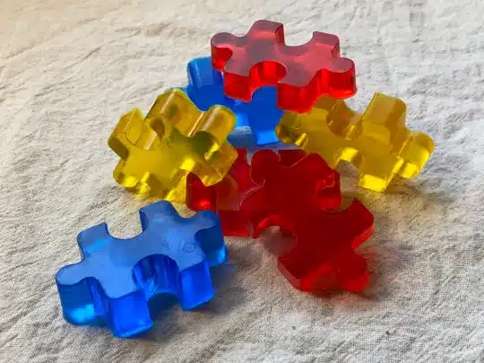 puzzle piece soap set 