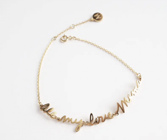 Custom Handwriting Bracelet