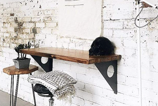 FOF Industrial Rustic Wall-Mounted Table