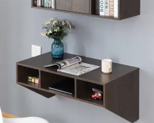 Basicwise Wall Mounted Office Computer Desk