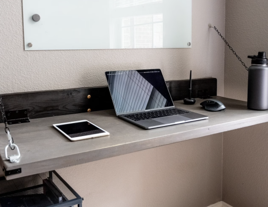 Wood Wall Mounted Rustic Folding Desk