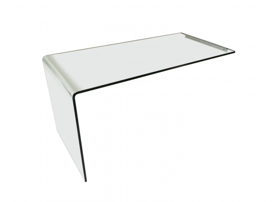 Rialto L Modern Wall-Mounted Glass Desk by Fiam