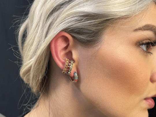 Bejeweled ear cuff